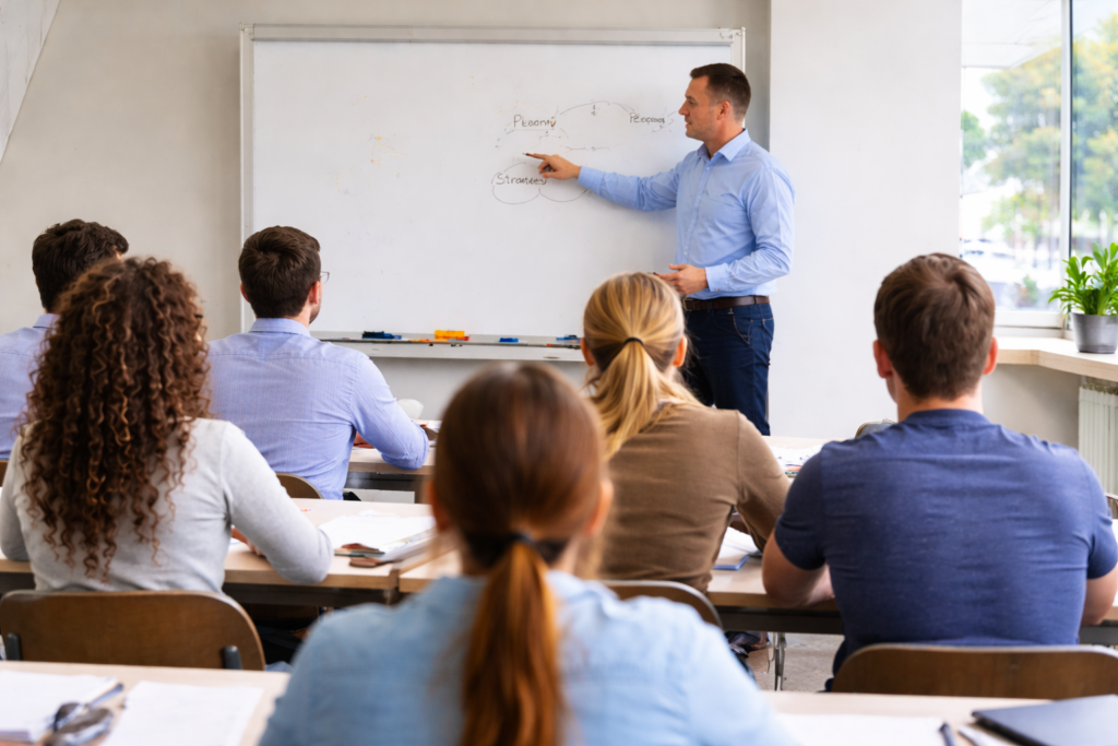 preparación de oposiciones en modalidad presencial en aula