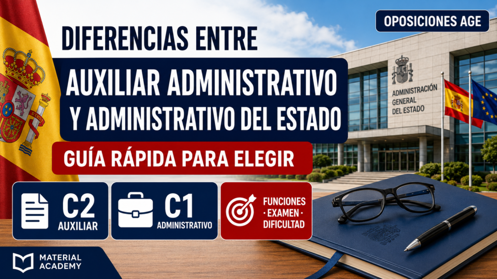diferencias auxiliar administrativo y administrativo del estado