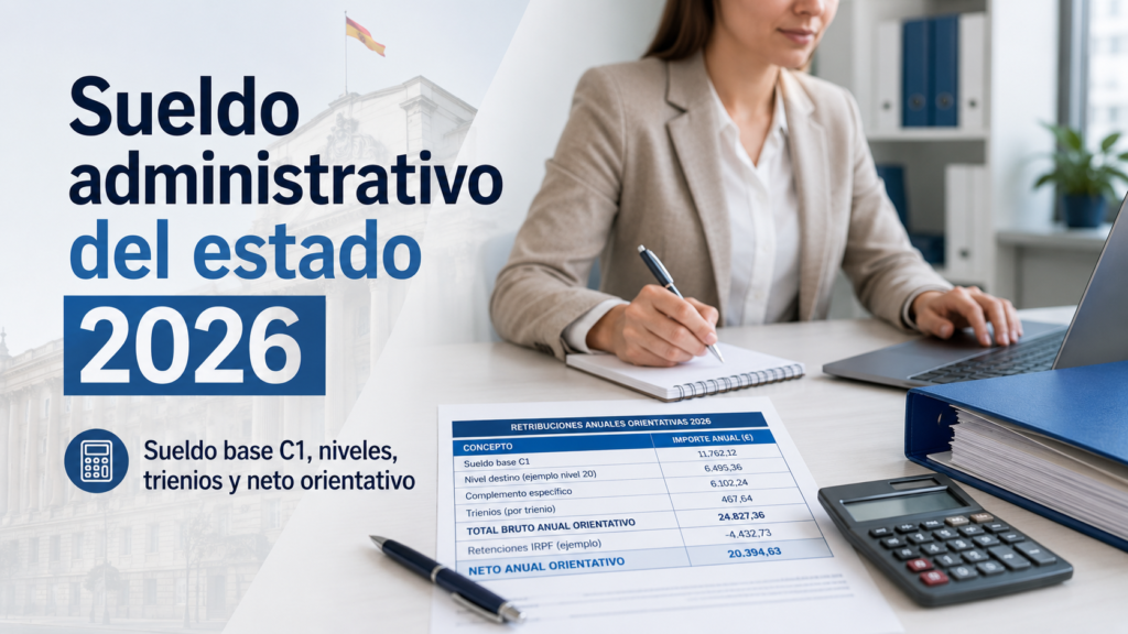 sueldo administrativo del estado 2026 tabla oficial
