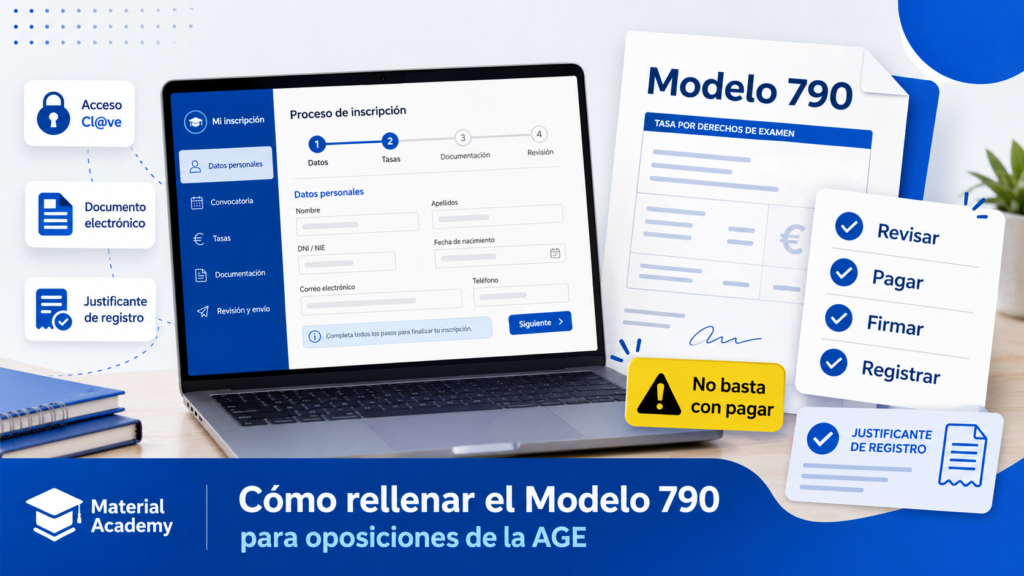 Cómo rellenar el modelo 790 para oposiciones AGE mediante IPS