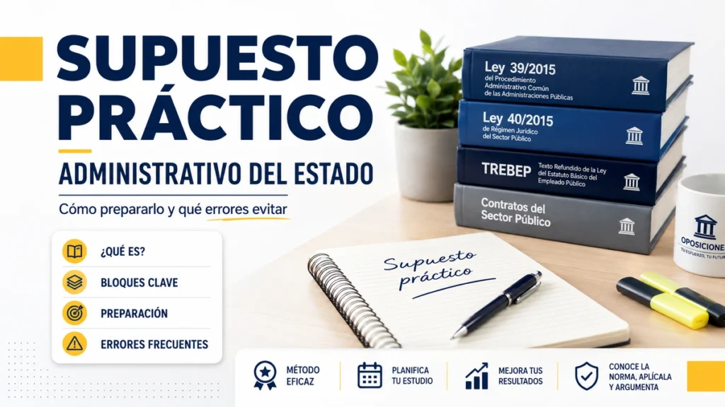 supuesto práctico administrativo del estado cómo prepararlo